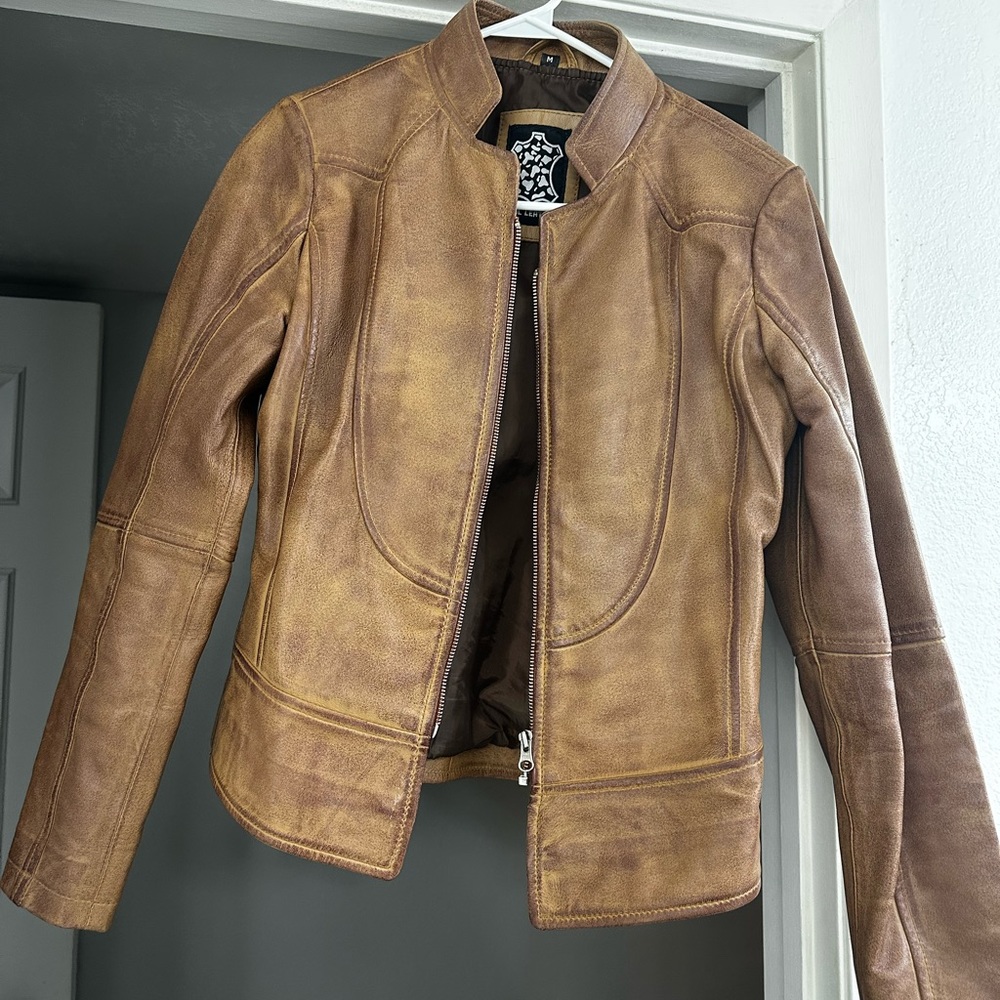 Women’s Genuine Leather Motorcycle Jacket